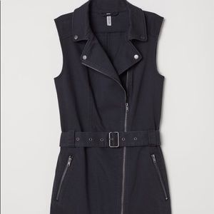 Motorcycle jacket-style dress!